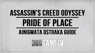 Assassins Creed Odyssey Pride of Place Ainigmata Ostraka Location  Solution Pirate Islands [upl. by Ysiad708]