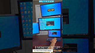 This is how you get 8 Monitor Extended Setup shorts [upl. by Durwin]