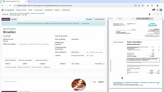 Astuce 6  Faire apparaitre la facture à droite  Odoo V17 [upl. by Salguod]