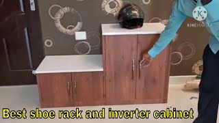 Best budget shoe rack and inverter cabinet designs for your flat and house in hindi [upl. by Trahurn]