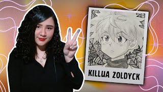 MI PRIMER DIBUJO EN EL CANAL  Killua Zoldyck  Zentangle [upl. by Breban571]