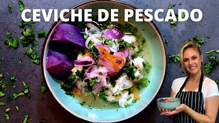 CEVICHE PERUANO DE PESCADO PASO A PASO [upl. by Ynnal]