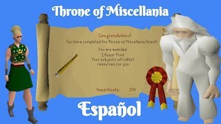 OSRS Throne of Miscellania Español [upl. by Nakada411]