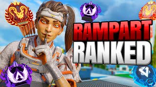 High Level Rampart Ranked Gameplay  Apex Legends No Commentary [upl. by Sirama760]