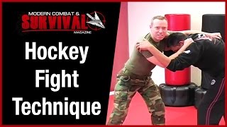 Close Quarters Combat Hockey Street Fight Technique [upl. by Meehsar]