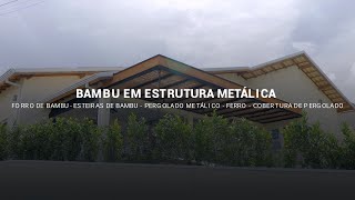 FORRO DE BAMBU PARA PERGOLADO METÁLICO [upl. by Sifan402]