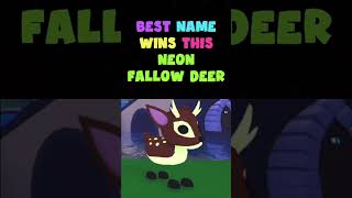 WIN a FREE NEON FALLOW DEER in Adopt Me🤯🤯 roblox adoptme [upl. by Enahsed]