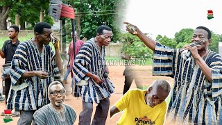 Teacher Africaana weeps as he unleashes his dance skills amp sensible music at KK Kabobos funeral [upl. by Lletnahs]