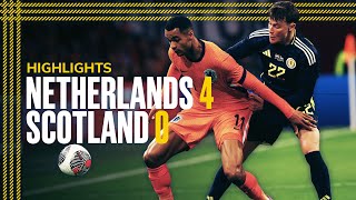 Netherlands 40 Scotland  International Friendly Highlights  Scotland National Team [upl. by Anivahs]