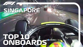 Super Sends A LastLap Shunt And The Top 10 Onboards  2023 Singapore Grand Prix  Qatar Airways [upl. by Snilloc139]