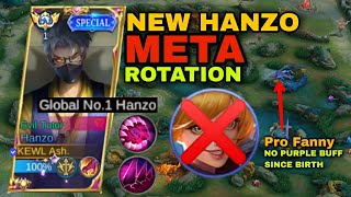 Hanzo Meta Rotation and OP Combo 2023  No Buff Policy for Fanny [upl. by Gardal]