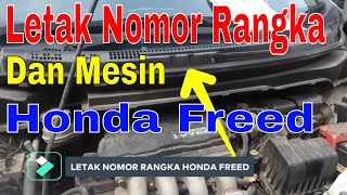 Letak Nomor Mesin Dan Rangka Honda Freed [upl. by Cruz64]