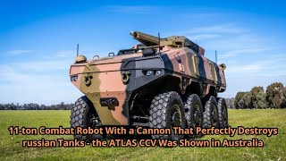 The ATLAS CCV uncrewed ground vehicle UGV was created under the concept of “combat wingman” and pres [upl. by Kerry843]