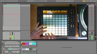 Ableton Push Playing Drum Racks [upl. by Esilahc620]