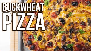 GLUTEN FREE buckwheat pizza  NO yeast  EASY step by step recipe [upl. by Jt444]