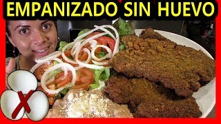 COMO PREPARAR MILANESAS DE RES 💚 RECETA FACIL SIN HUEVO [upl. by Tepper]