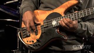 Victor Wooten gives amazing solo bass performance EMG [upl. by Atnoid]