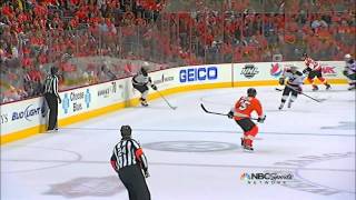 Bryce Salvador Goal 5812 Devils  Flyers NHL Playoffs [upl. by Burbank136]