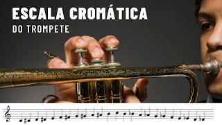 A ESCALA CROMÁTICA do trompete [upl. by Aderf937]