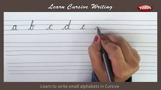 Cursive Writing  Writing Small Alphabets in Cursive  Alphabets in Cursive Letters [upl. by Gilburt]