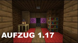 Wie baut man einen Aufzug in Minecraft 117 Java Version Minecraft automatischer Aufzug Tutorial [upl. by Madigan521]