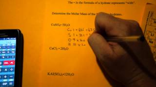 Molar Mass of Hydrates [upl. by Ahseal]