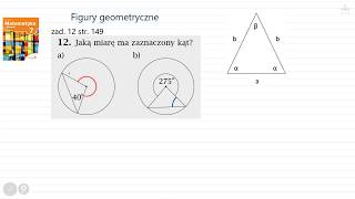 zad 12 str 148 FIGURY GEOMETRYCZNE Matematyka z plusem 7 [upl. by Hitt]