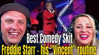 First Time Reaction To Freddie Starr  his quotVincentquot routine  93 stereo  Best Comedy Skit [upl. by Nims972]