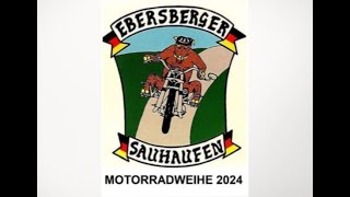 32Motorradweihe Ebersberg 28April 2024 mit 938 Teilnehmer [upl. by Ailema]