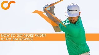 HOW TO GET MORE WIDTH IN YOUR BACKSWING [upl. by Leotie]