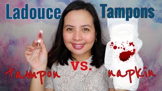 Paano gamitin ang TAMPONS first time ko gumamit ng TAMPONS😱 ft LADOUCE TAMPONS [upl. by Grimonia]