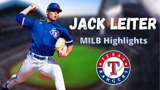 Jack Leiter 1 Texas Rangers Prospect Minor League Highlights 2022 [upl. by Timotheus]