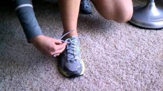 Hannahs OneHanded Shoe Tying [upl. by Estrellita]