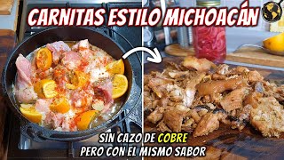 Como hacer CARNITAS estilo Michoacán en Casa  y sin Cazo de Cobre  Cocina Universal [upl. by Lunette]