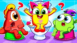 Potty Song 😅💛 Funny Kids Songs And Nursery Rhymes by Fluffy Friends [upl. by Airetahs]