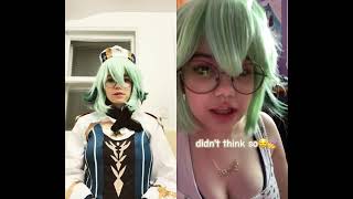 duetting my first vid omg😻 genshinimpact genshin cosplay cosplayer sucrose [upl. by Quintessa]