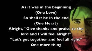 One Love  Bob Marley Lyrics [upl. by Gambrell389]