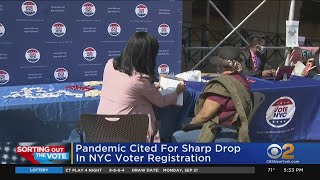 Pandemic Cited For Sharp Drop In NYC Voter Registration [upl. by Atterrol955]