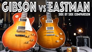 Eastman SB59 vs Gibson Les Paul Std  Side By Side Comparison [upl. by Eiltan544]