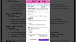 Resume kaise banaye  cv format for job  cv kaise banaye resume cv shorts ytshort trending [upl. by Trebor]