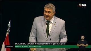 Lunelli cobra políticas públicas eficientes para minimizar efeitos de eventos climáticos [upl. by Feodora]