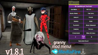 Granny v181outwitt mod menu downloadwork all devices [upl. by Aisitel]