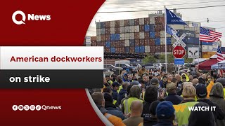 US economy Dockworkers strike over wages 8 million job vacancies in August [upl. by Eeraj]