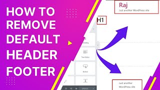 How To Remove Default Header Footer In Wordpress  Header Footer Remove Wordpress Website [upl. by Schreibe]