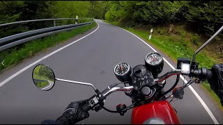 Beautiful roads on MZ 250  Pure sound of MZ ETZ 250 [upl. by Aynatan]