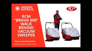 RCM quotBrava 800quot Walk Behind Vacuum Sweeper from Sweepers Australia [upl. by Annoval]