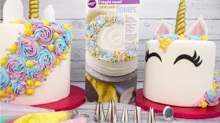 How To Pipe A Magical Mane On A Unicorn Cake [upl. by Myranda]