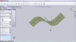 1 SolidWorks Surface Tutorial Extrudeded Surface pt1 [upl. by Strephon]