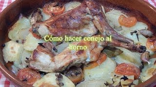 Receta simple de conejo al horno [upl. by Phil]