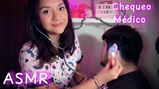 asmr ESPAÑOL  TEST DE NERVIOS CRANEALES CASERO persona REAL roleplay [upl. by Mandi]